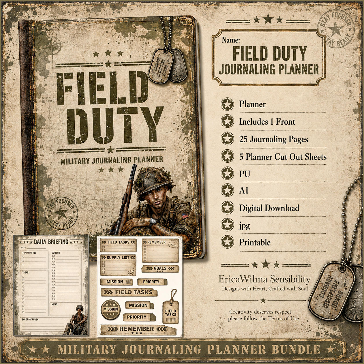 (image for) EW AI Field Duty - Journaling Planner 2026